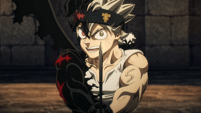 Asta empuñando su espada en el tráiler de Black Clover Temporada 2