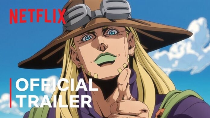 Gyro Zeppeli en el tráiler oficial de Steel Ball Run, la parte más reciente de JoJo's Bizarre Adventure en Netflix