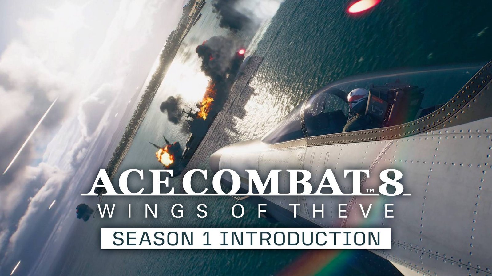 Combate aéreo en Ace Combat 8: Wings of Theve durante la introducción de la Season 1