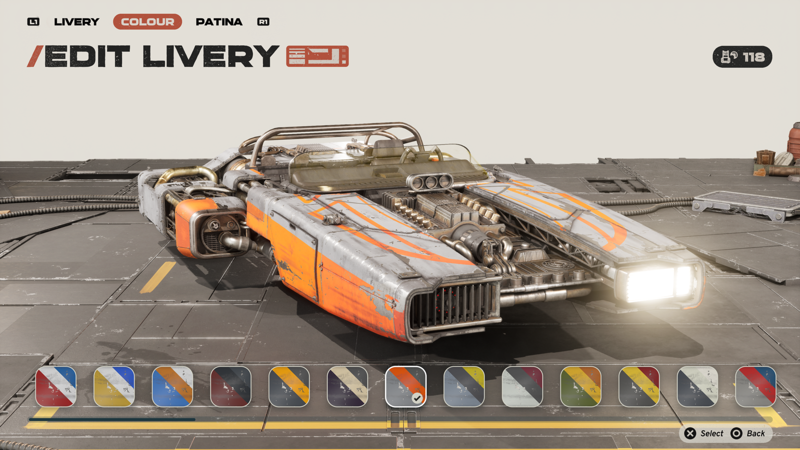 Personalización de un speeder en Star Wars: Galactic Racer